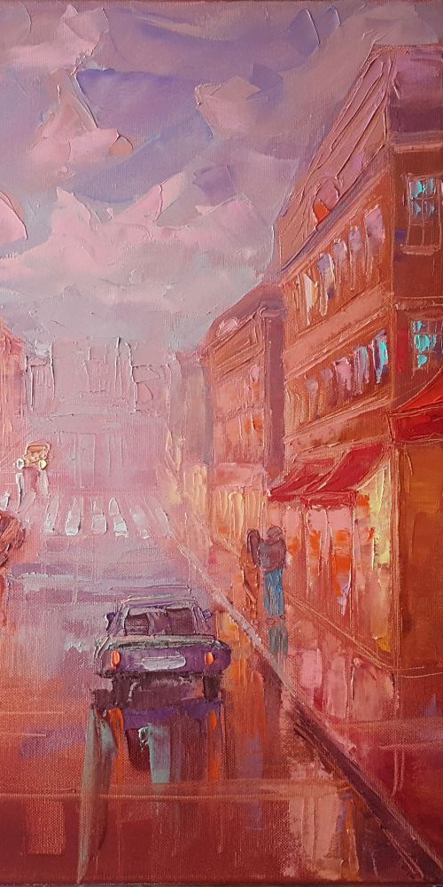 Night city by Mary Voloshyna