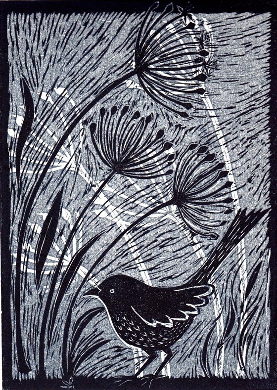 Bird with Alliums III