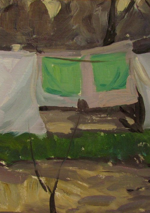 Drying clothes by Viktoriia Pidvarchan