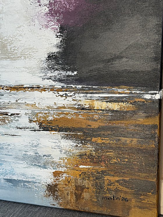 Violet Driftline – Blue Pink Ochre