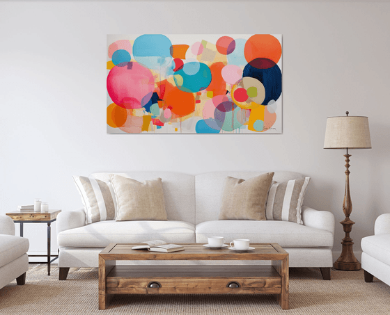 Colorful circle shapes
