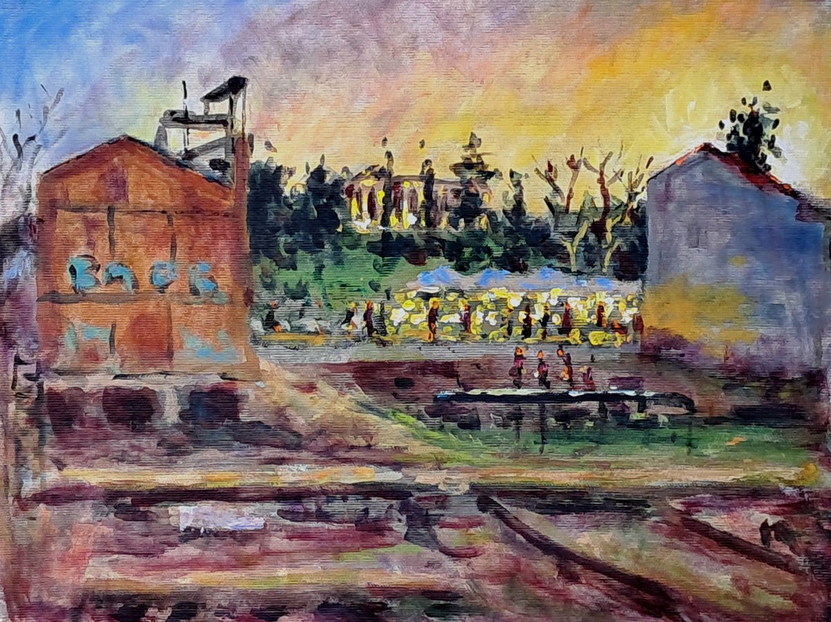  Athenian View By Dimitris Voyiazoglou, 20 X 17, Artwork For Sale On Artfinder