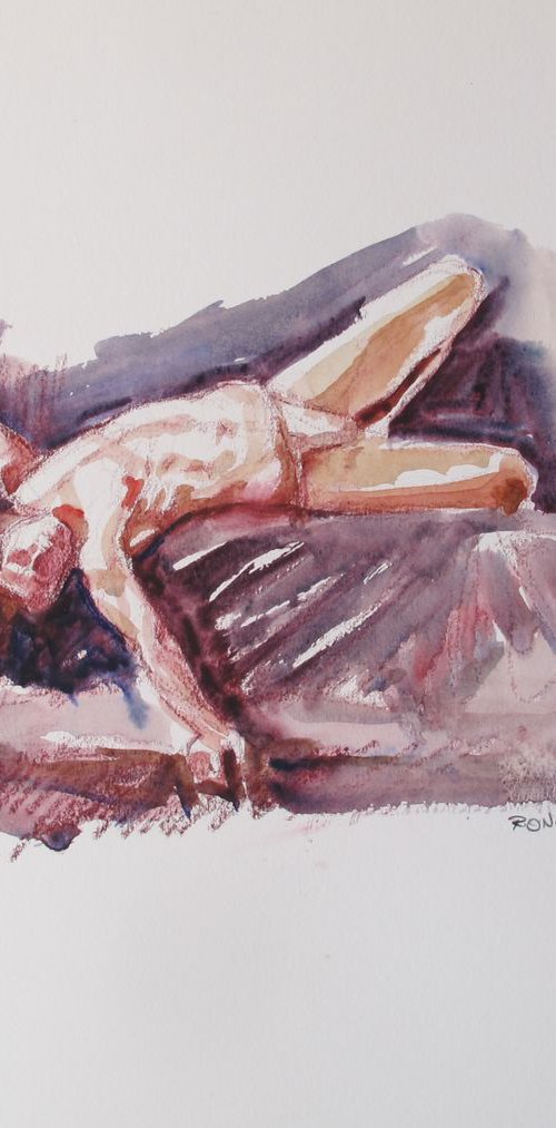 Royal Academy Life drawing live Jan 25 2018 by Rory O’Neill