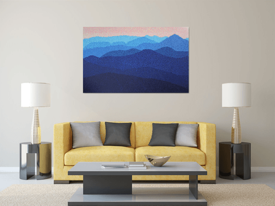 Mountains  /  ORIGINAL ACRYLIC PAINTING