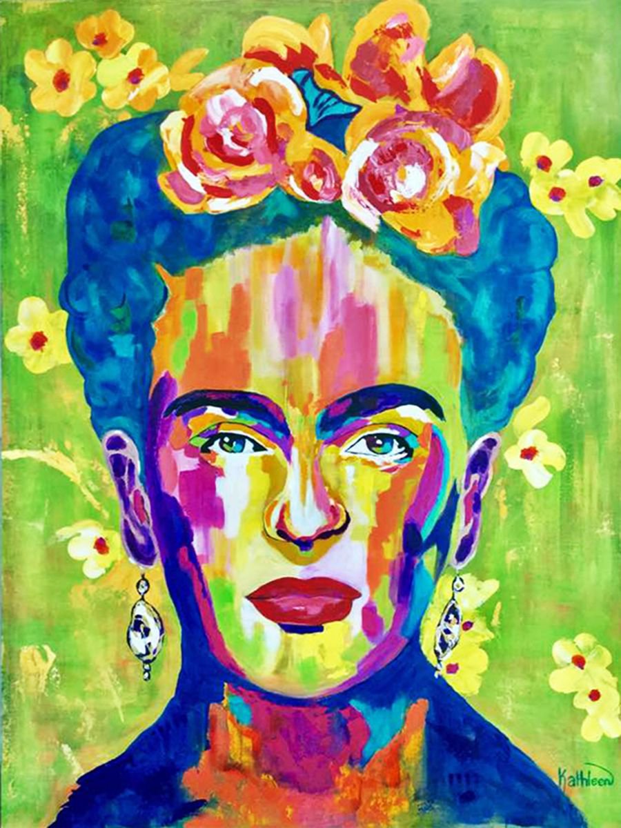 Frida KAHLO Art Painting, ORIGINAL Large Wall Ar | Artfinder