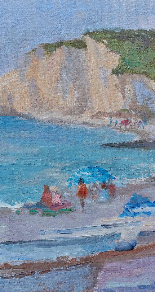 Afternoon in Etretat by Oksana Johnson