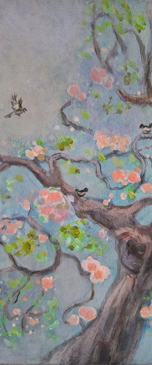 Painting "Blooming tree" by Olena Kolotova