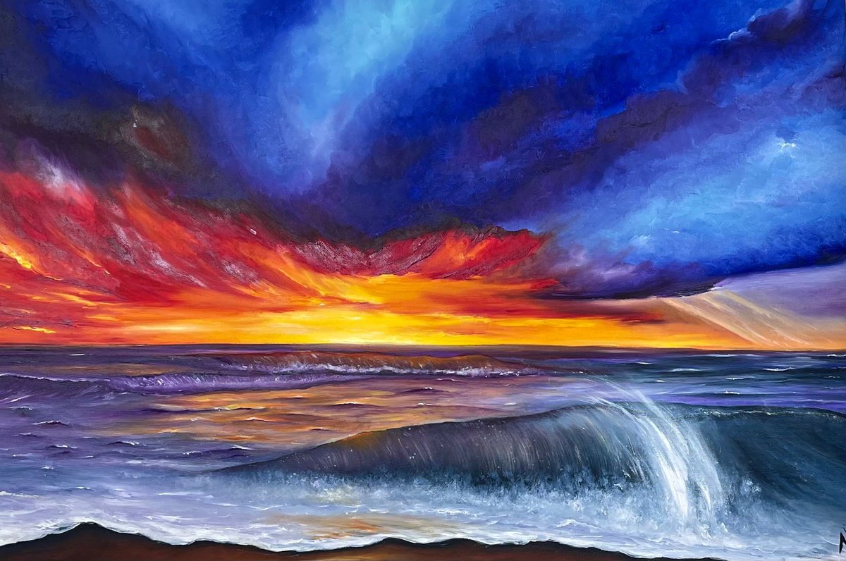 Expressive Oil Painting , Hope By Anastasiia Novitskaya, 39 X 28, Artwork For Sale On Artfinder