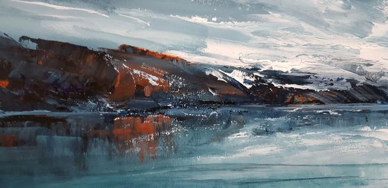 " Northern Silence " SPECIAL PRICE!!! Large Painting W120xH60cm