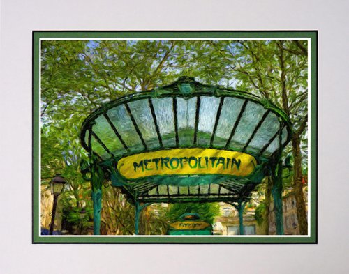 Art Nouveau meets Impressionism Paris Metro one by Robin Clarke