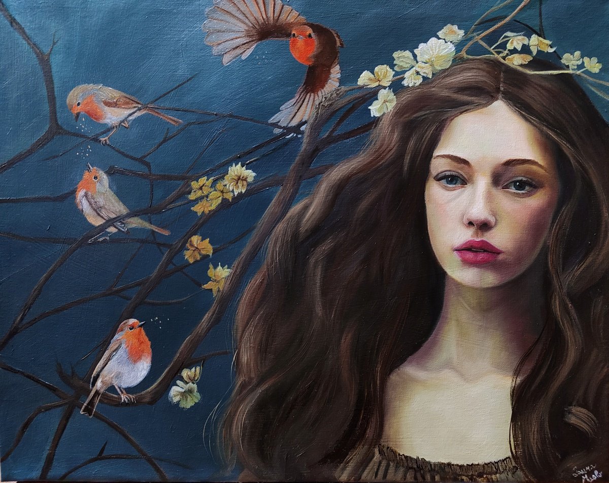 Photorealistic Portrait Oil Painting By Laura Muolo, 20 X 16", Don