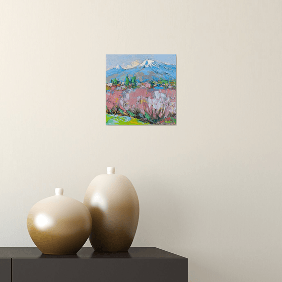 Pink Orchards, Snowy Summit