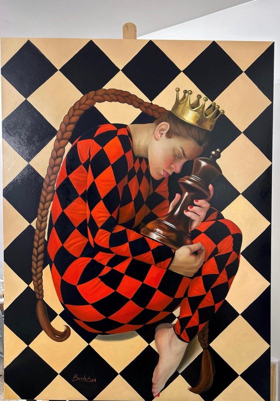 The Checkmate Original Oil Painting