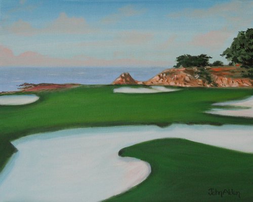 Pebble Beach Golf Course by John Begley
