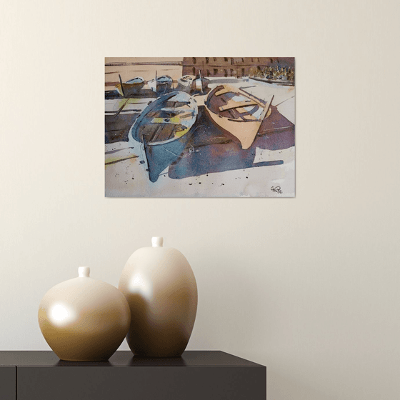 Boats in rhyme in Zoagli