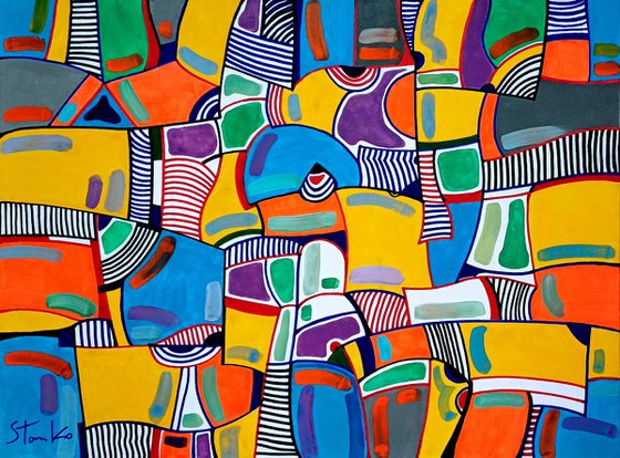 Imagination play-IV(Homage to Jean Dubuffet)