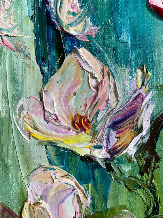 Magnolia Blossom Oil Art