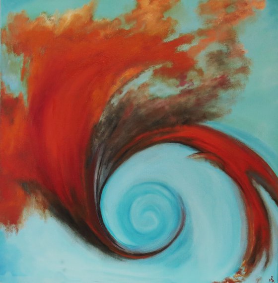 Red and Turquoise