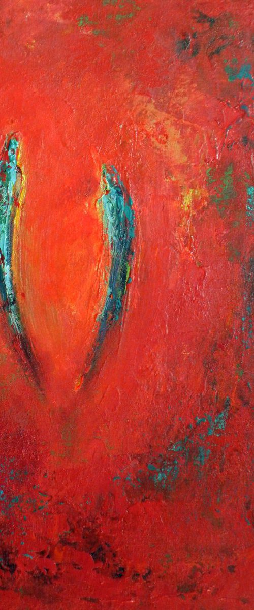 Soulmates Red - 24x20 by BenWill