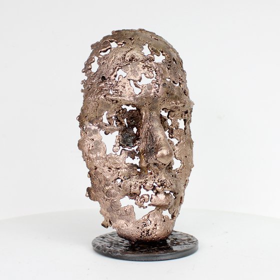 A Tear 96-22 – Bronze Lace Face Sculpture