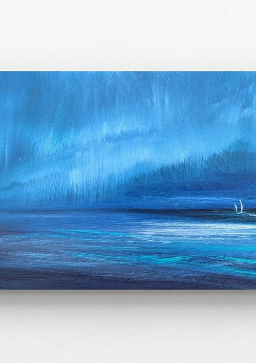 Sails Beneath the Aurora Light by Mel Graham