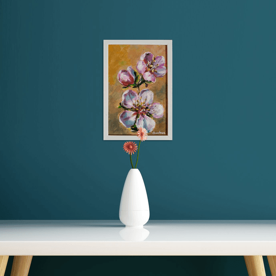 Spring blossom Framed and ready to hang floral painting
