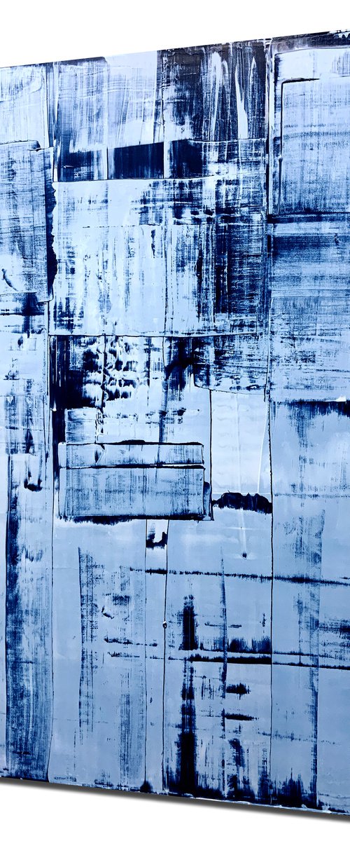 Blocks Of Blue (36x48in) by Robert  Tillberg