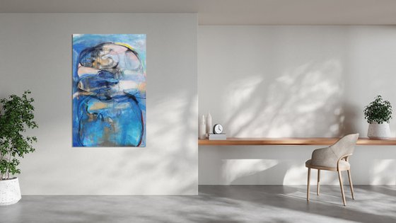 Landscape with Blue and Black