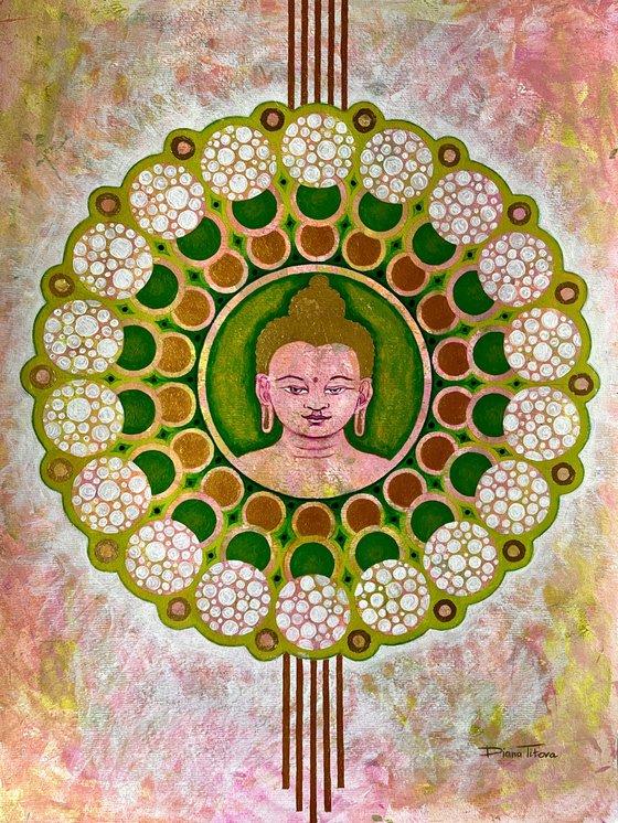 Cherry Blossom Buddha mandala