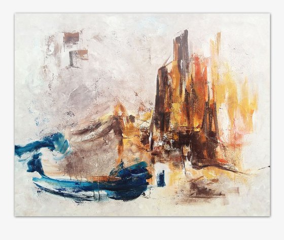 City, abstract painting