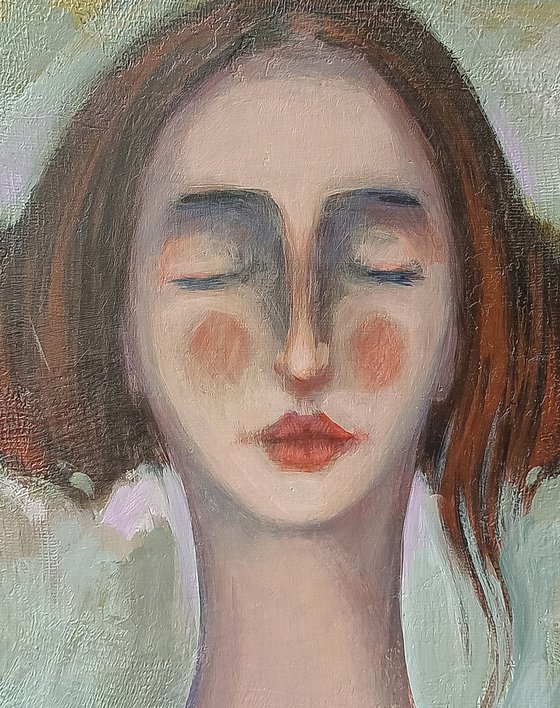 Girl portrait-2 (24x30cm ,oil/canvas)