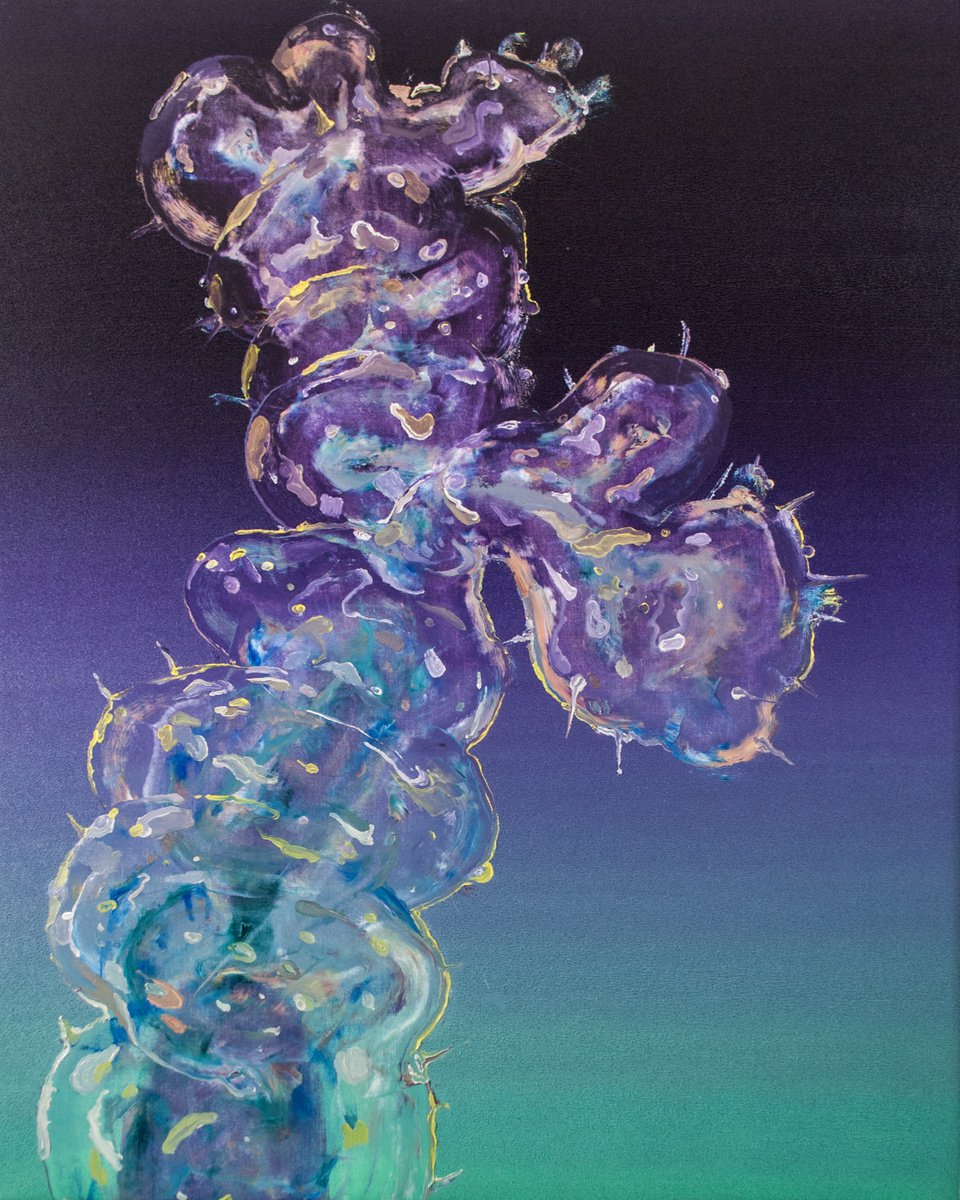 Surrealistic Botanical Oil Painting By Dominic Virtosu, 31 X 39, The Transparent One, Original Artwork