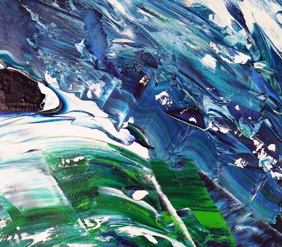 Turquoise Blue Waves C 2