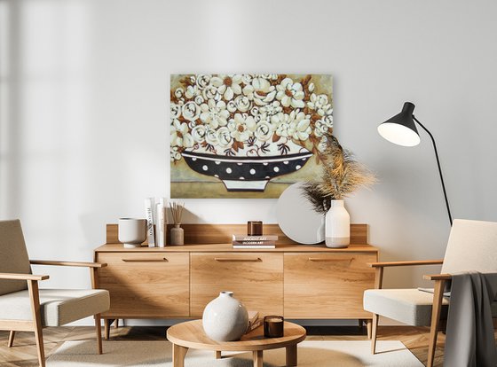 Peonies and Roses with Viennese Vase