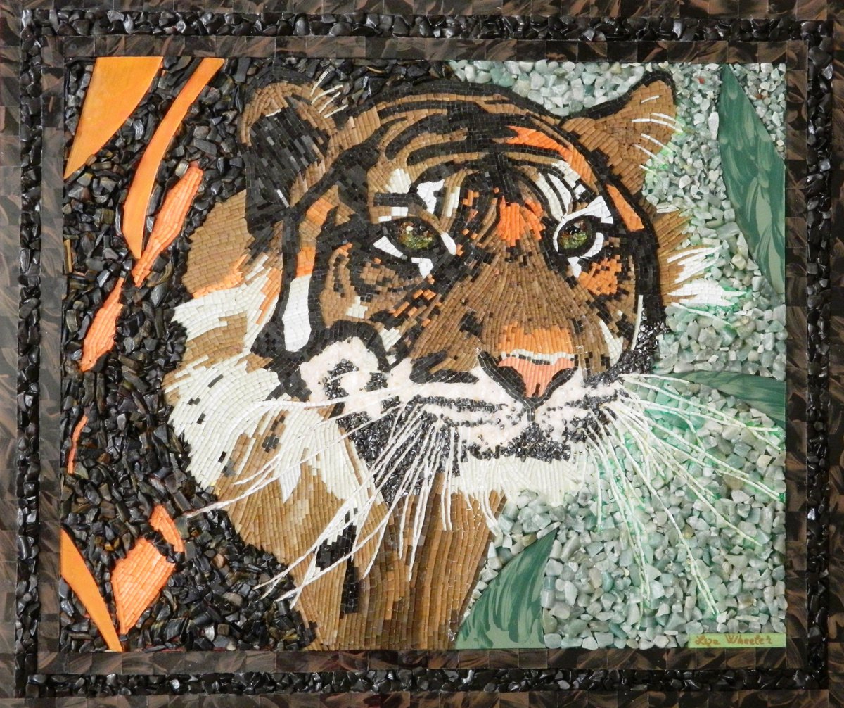 Shadows - Sumatran tiger by Liza Wheeler