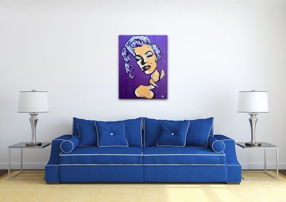 Marilyn Monroe. Goddess of Hollywood. Movie star. MODERN URBAN ART OFFICE ART DECOR HOME DECOR GIFT IDEA