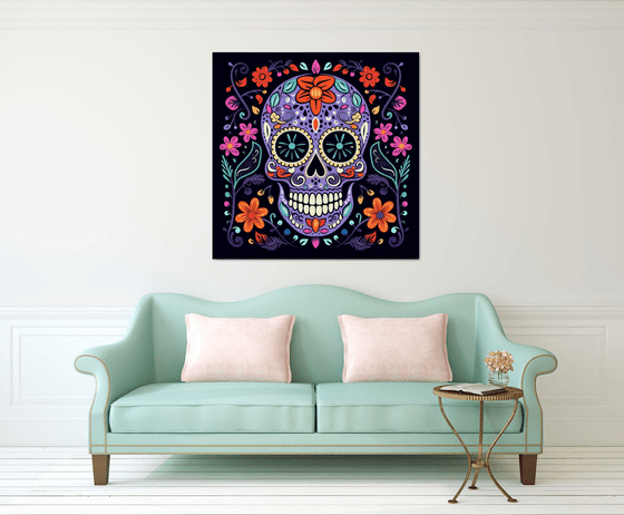 Purple skull