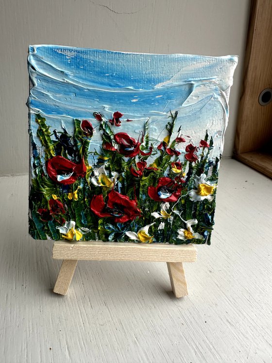 Poppies red flowers