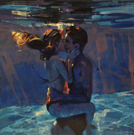 Kissing underwater