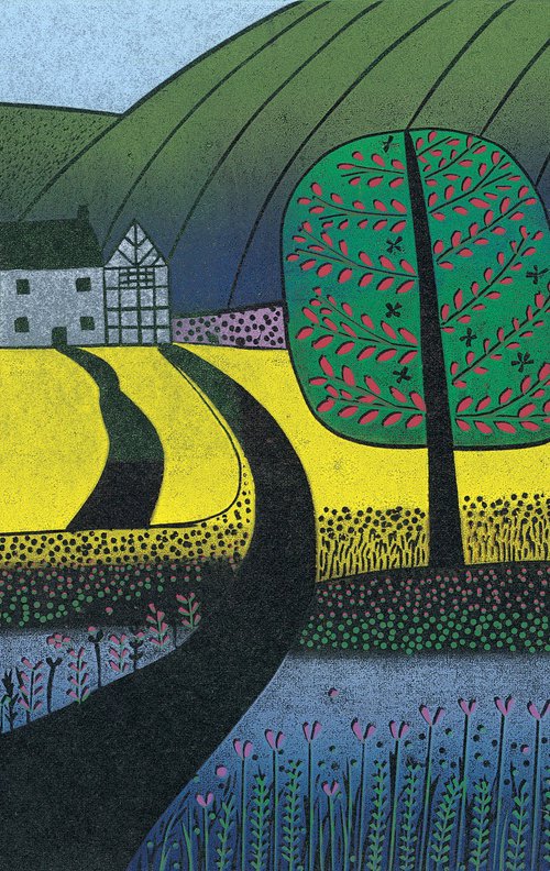 'A Walk in the Rapeseed Fields' by Layla Khani (aka Laylart)