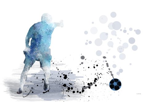 Soccer Player 6 by Marlene Watson