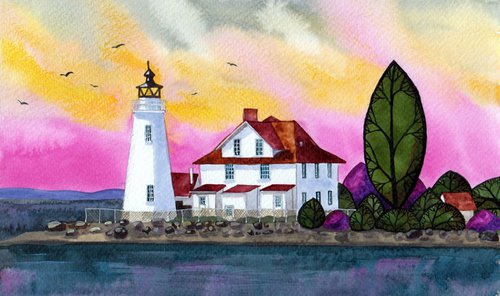 Cove Point Lighthouse by Terri Smith