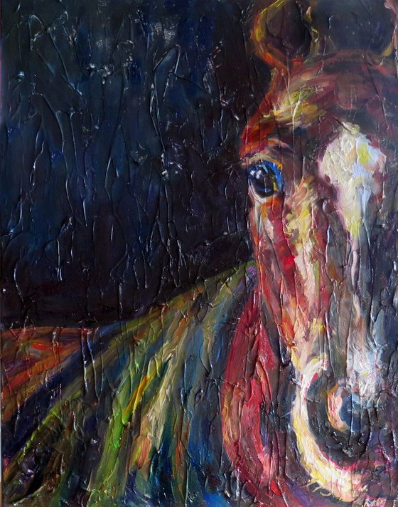 Commission Portrait of a horse "Klog"