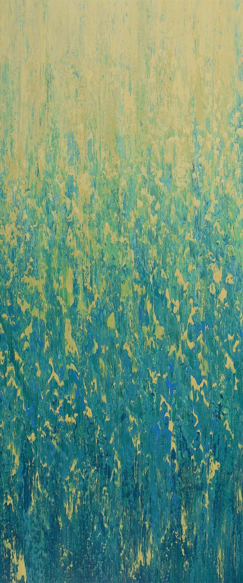 Sun Sparkles - Nature Color Field Abstract by Suzanne Vaughan