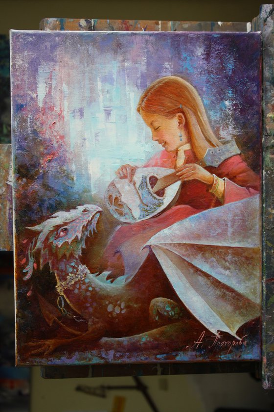 Девочка и дракон.Анна добродий