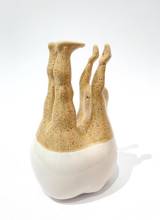 Artistic Tooth with Dotted Legs