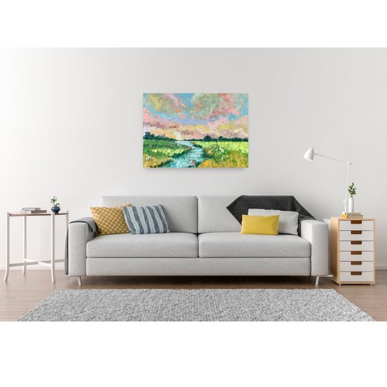 Sunset Over Everglades Waters