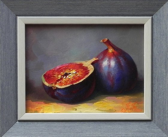 "Figs" Original art Framed