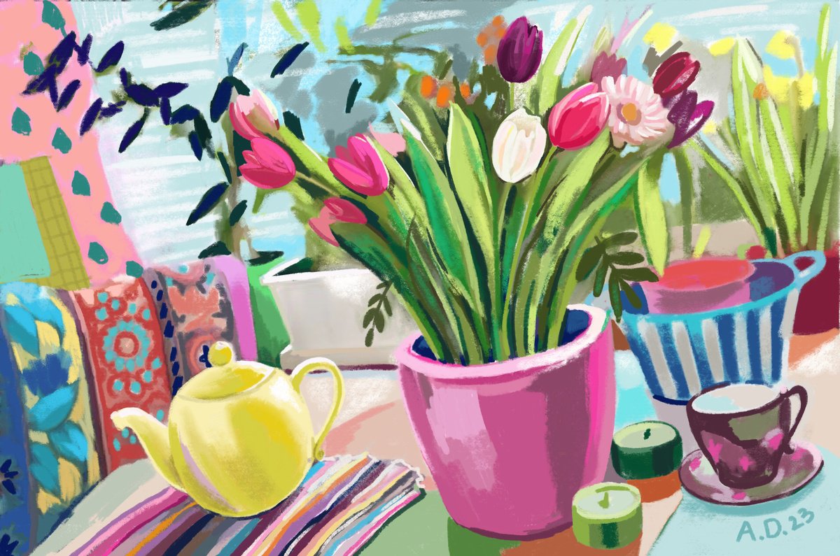 Spring Tulips by Angelina Doseva