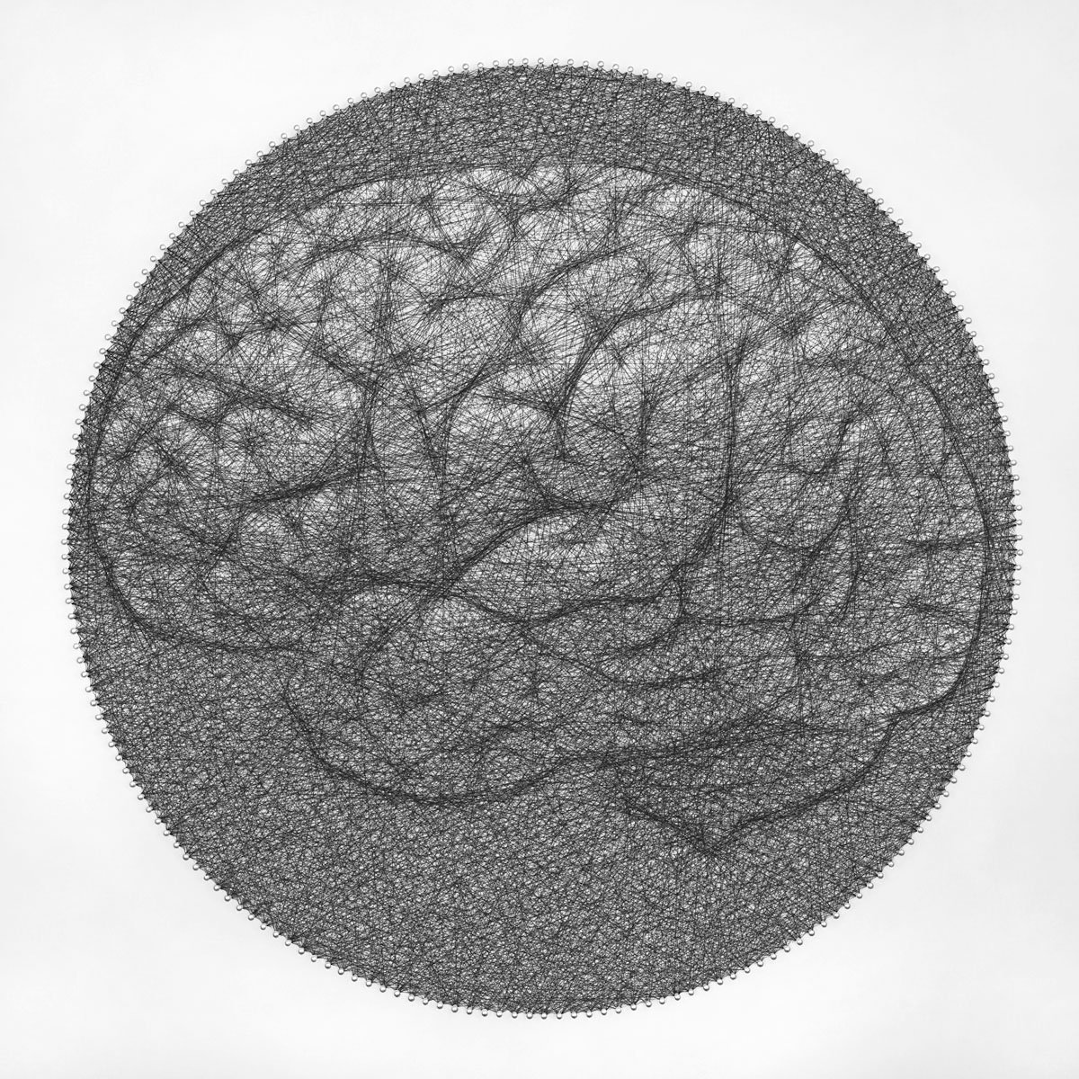 Photorealistic Abstract Sculpture By Andrey Saharov, 22 X 22, Axon Rhapsody, Original Artwork